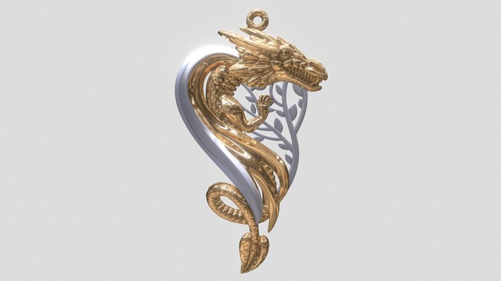 Подвеска дракон 3D Model