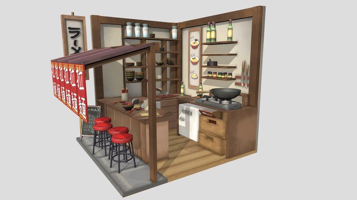 1DAE02_Yuzhanin_Daniil_Ramen_Shop 3D Model