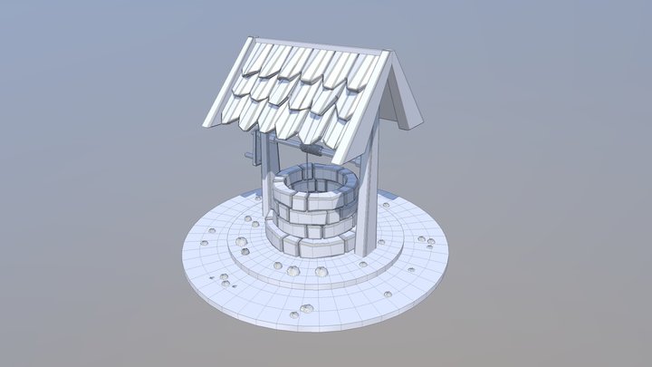 190416 Cartoon Well 3D Model