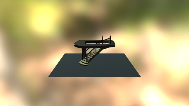 Stairs C_H 3D Model