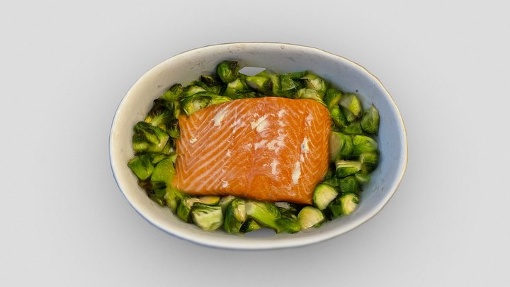 Salmon and brussel sprouts