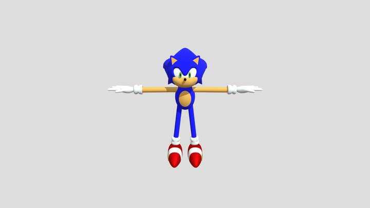 Sonic The Hedgehog Model 3D Model