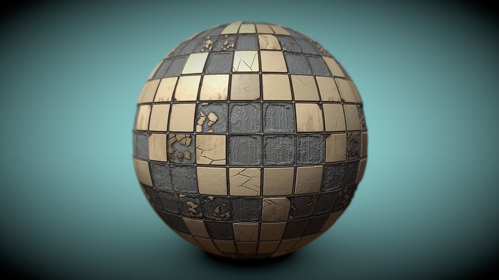 Broken Tiles | Tile Texture 3D Model