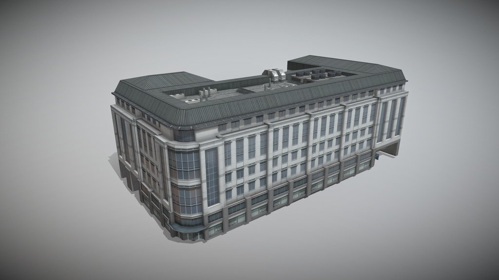 Low rise wall to wall office building