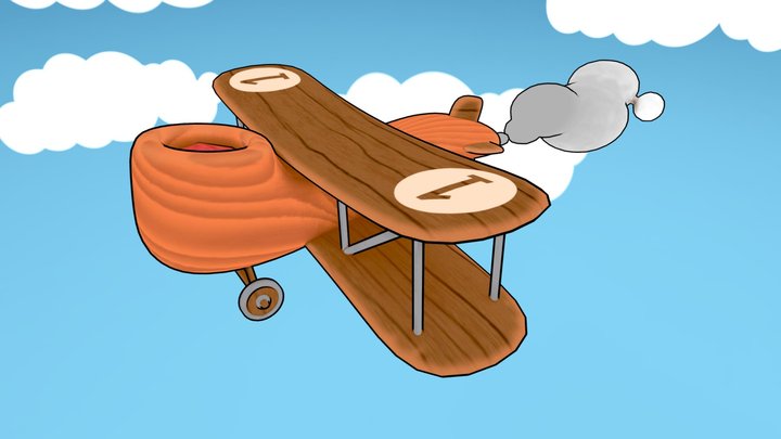 Smoke pipe plane 3D Model