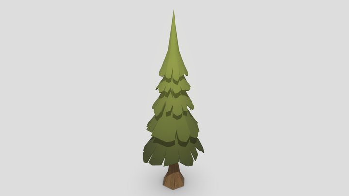 Stylize Tree Lowpoly 3D Model