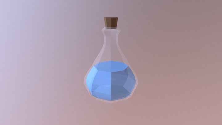 LowPoly - Flask 3D Model