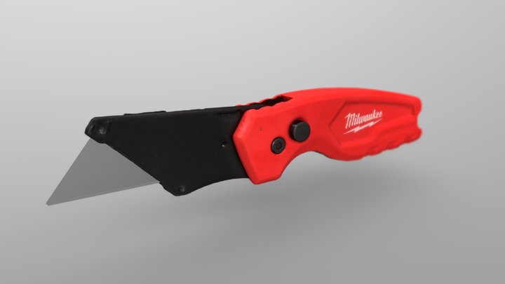 Milwaukee Fastback Compact Flip Utility Knife 3D Model
