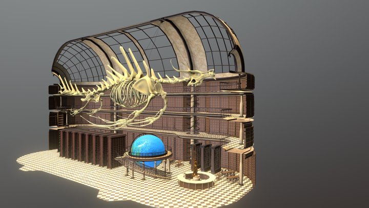 The explorers great library 3D Model