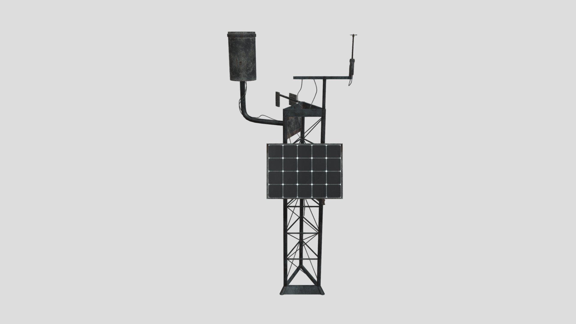 automatic weather station 34 AM227 Archmodel Buy Royalty Free 3D