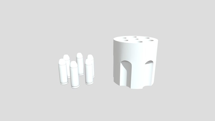 Revolver Cylinder 3D Model