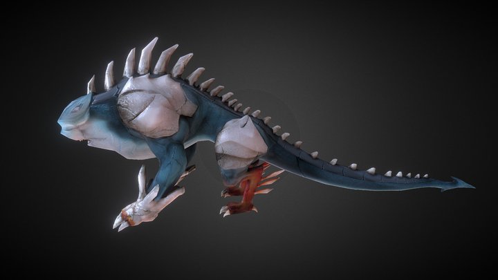 Hammerhead shark monster 3D Model