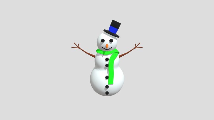 Snowman 3D Model