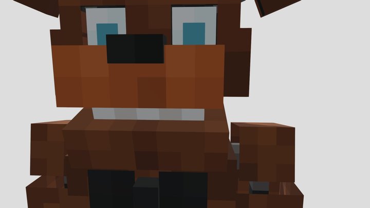 minecraft_freddy_fazbear_fnaf (1) 3D Model