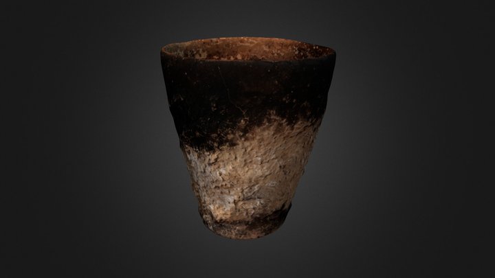 Latvian clay cooking pot (large) 3D Model