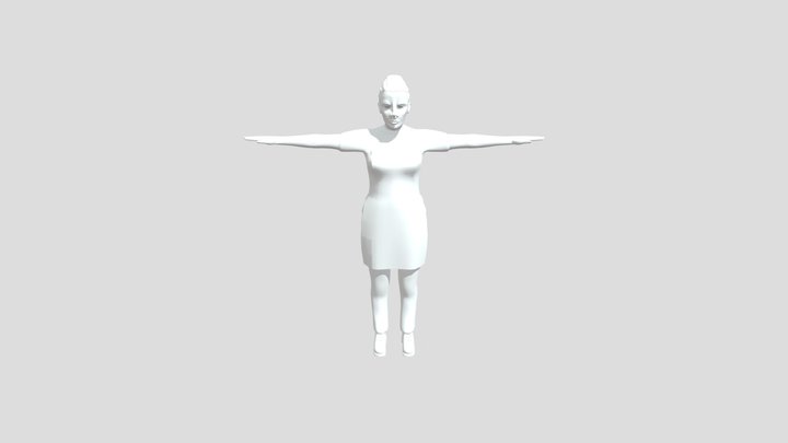 Lunch Lady Character Model 3D Model