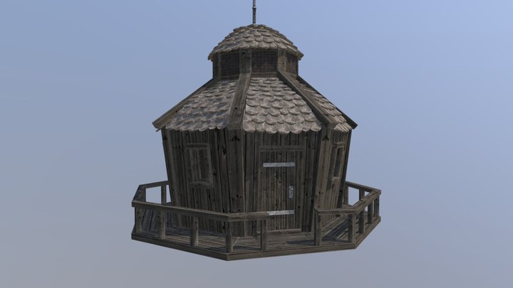 Tower Wooden 3D Model