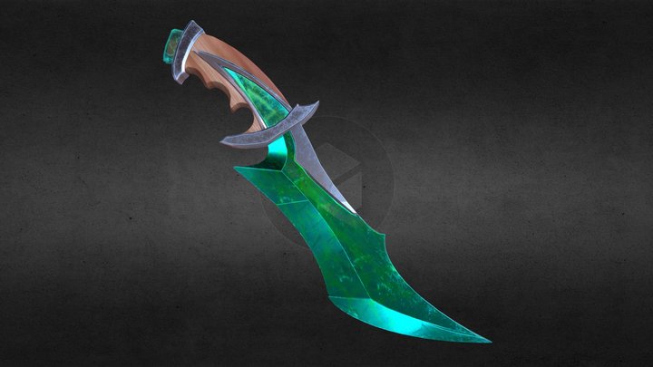 Jade Dagger 3D Model