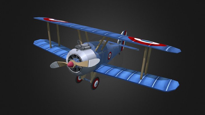WW1 Plane 3D Model