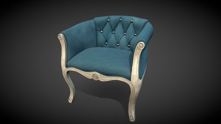 Luxuria Chesterfield Chair 3D Model