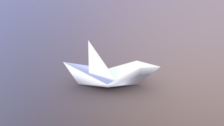 Paper Boat 02 3D Model