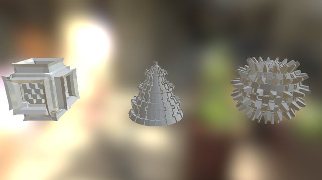 Primitives To Detailed Meshes 3D Model