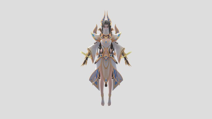 Luo Yi Epic Skin No Animation Full 3D Model