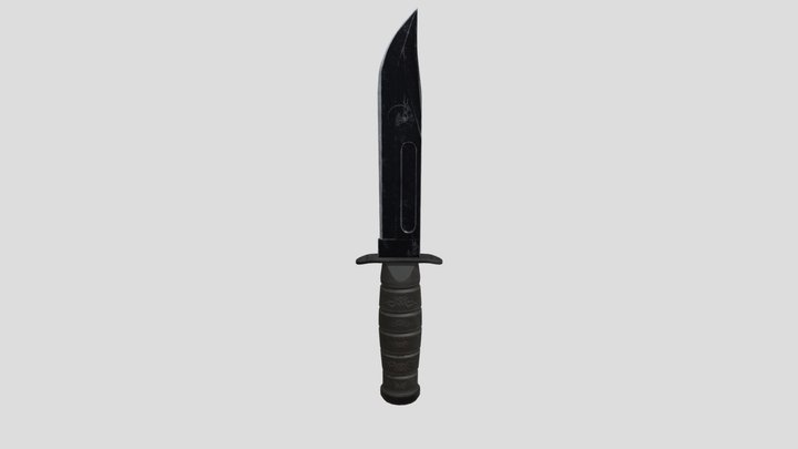 combat knife 3D Model