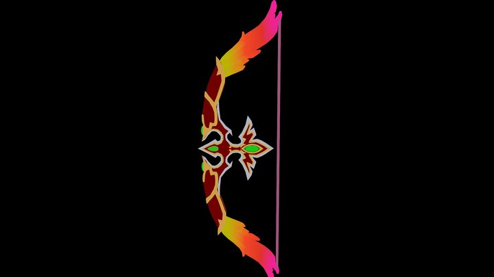 WoW Styled weapon - Bow 3D Model