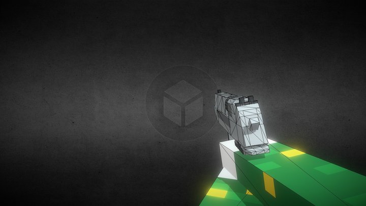 [Minecraft] FBS Minecraft gun 3D Model