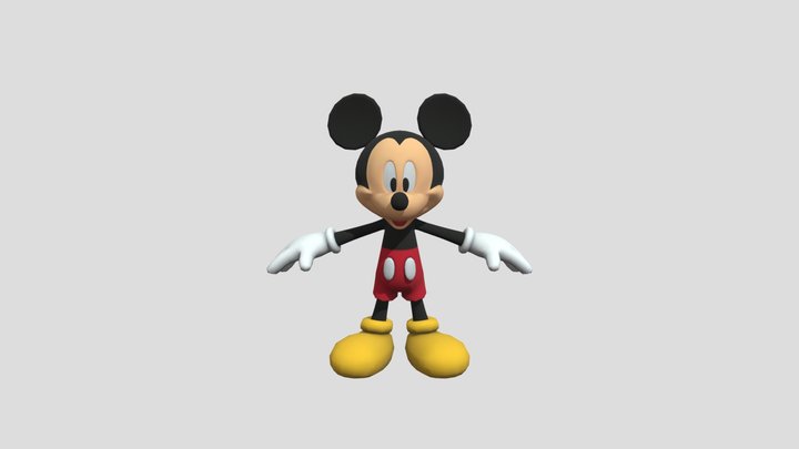 Mickey-pequeno-fbx (1) castle of illution 3D Model