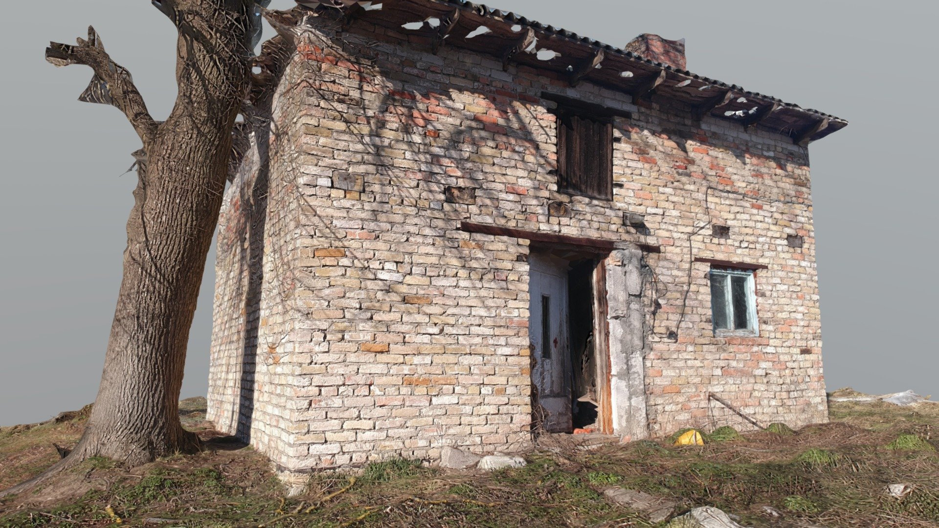 Old Brick Building Scan - Buy Royalty Free 3D model by Abandoned Scans ...