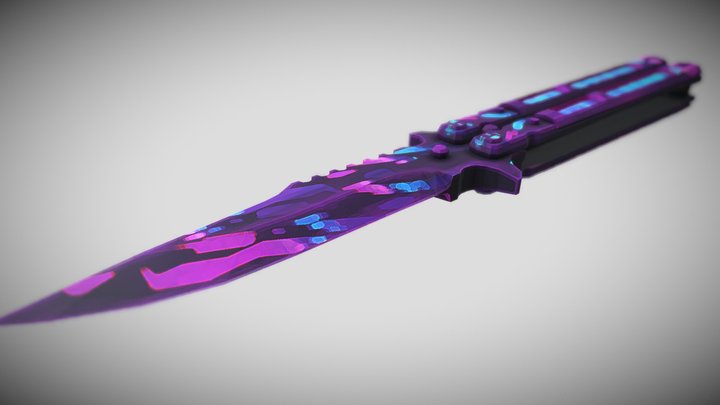 "Butterfly Knife" CS2 reference 3D Model