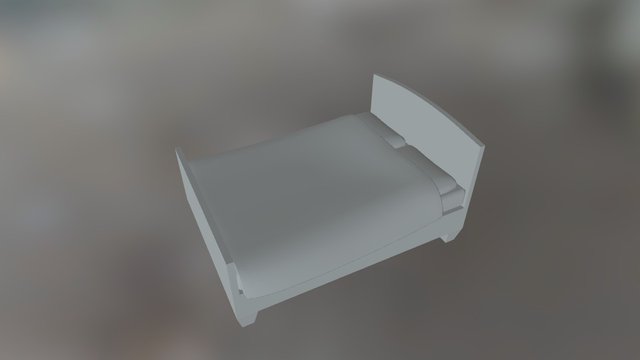 Double Bed [UnTextured] 3D Model