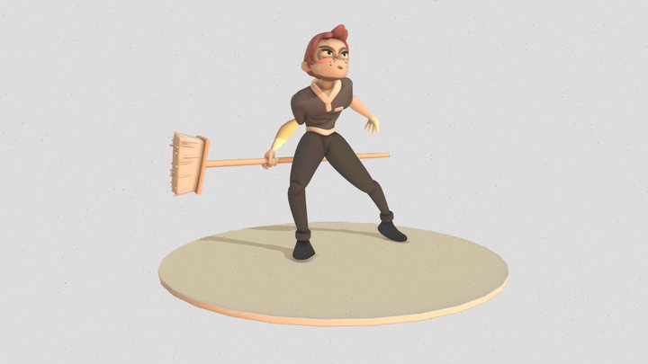 Max the Janitor 3D Model