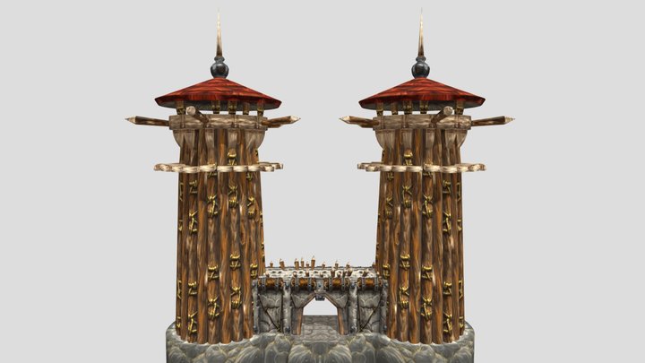 World of Warcraft-Orgrimmar side entrance 3D Model