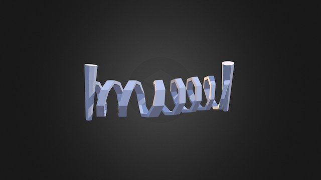 Low Poly Barbed Wire 3D Model