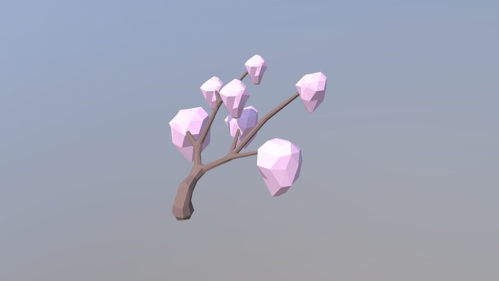 Pink big tree 3D Model