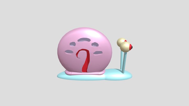 Gary the Snail 3D Model