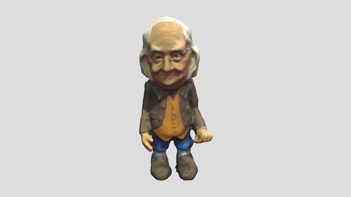 Ben Franklin Doll 3D Model