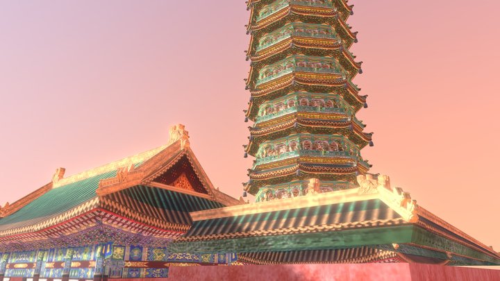 Nanjing’s Porcelain Tower 南京大报恩寺琉璃塔 3D Model