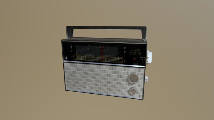 Radio_VEF (Sovietic) 3D Model
