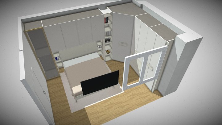 Bridge cabin, with corner cabin