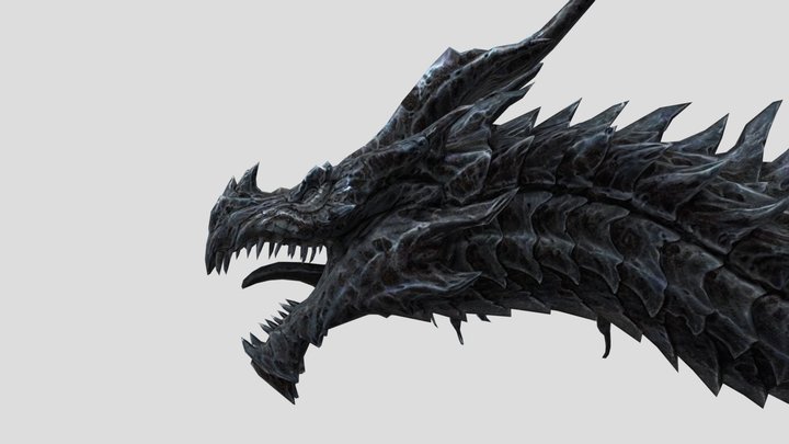 The Alduin Dragon 3D Model