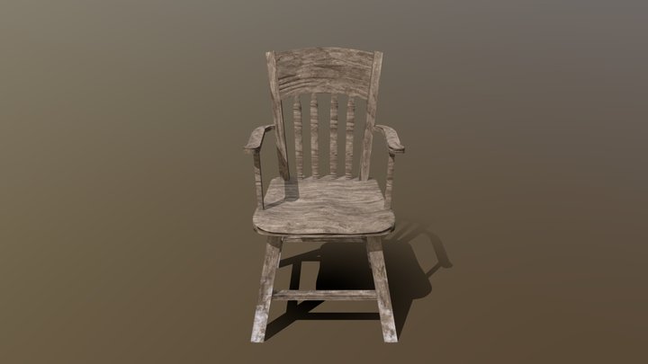 Green Dragon Inn - Chair With Armrests 3D Model