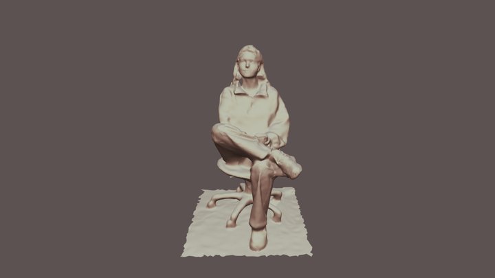 3D Scan of sitting human, Maria 3D Model