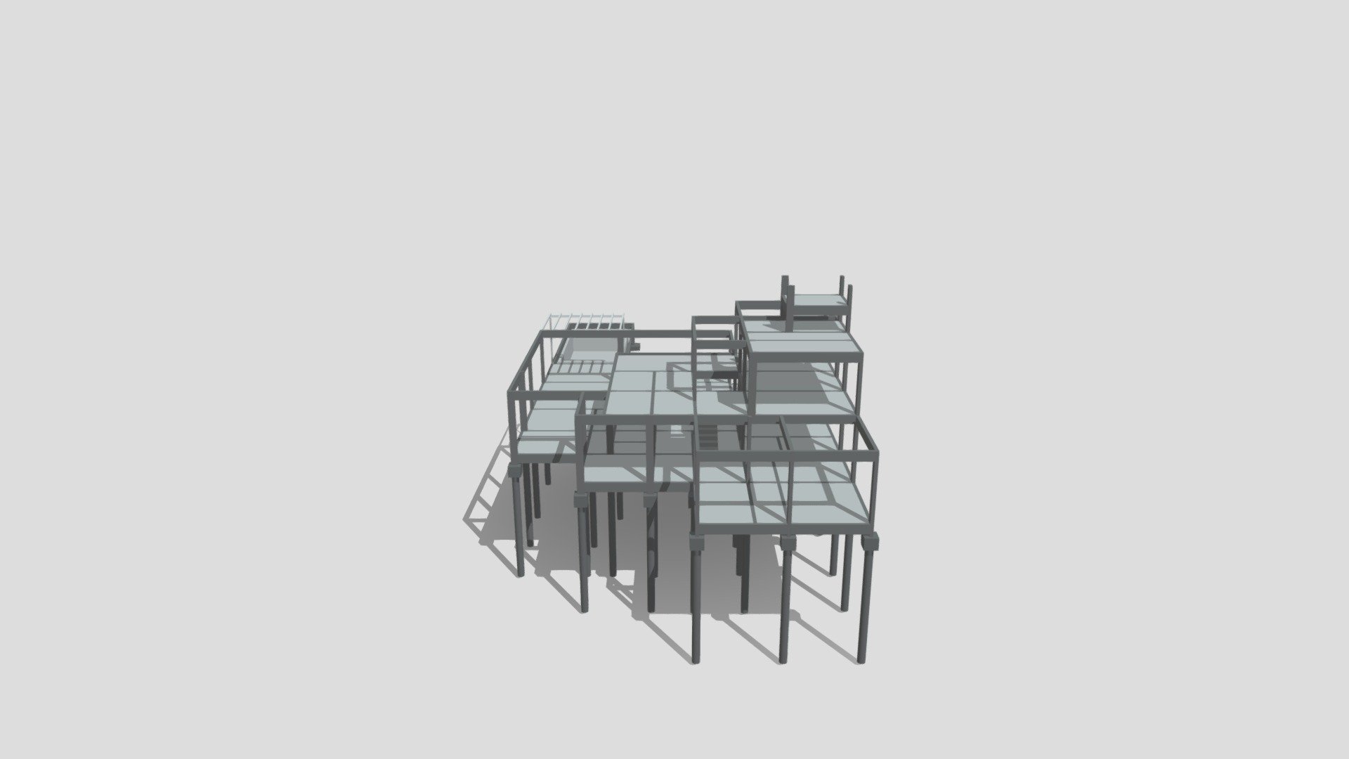 Modelo 3D - Estrutura Casa L32