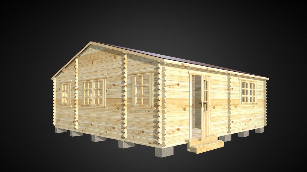 Дачный дом 6 x 6 м