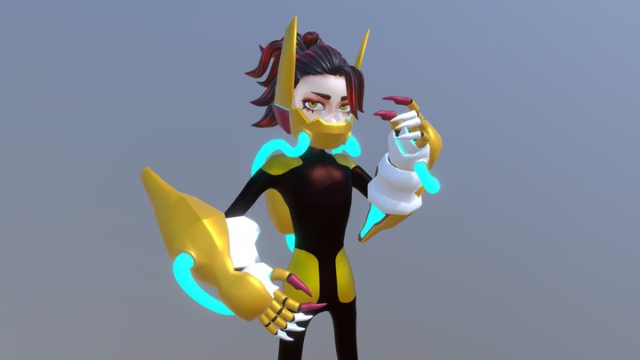 ViraSoul Character Yellow 3D Model