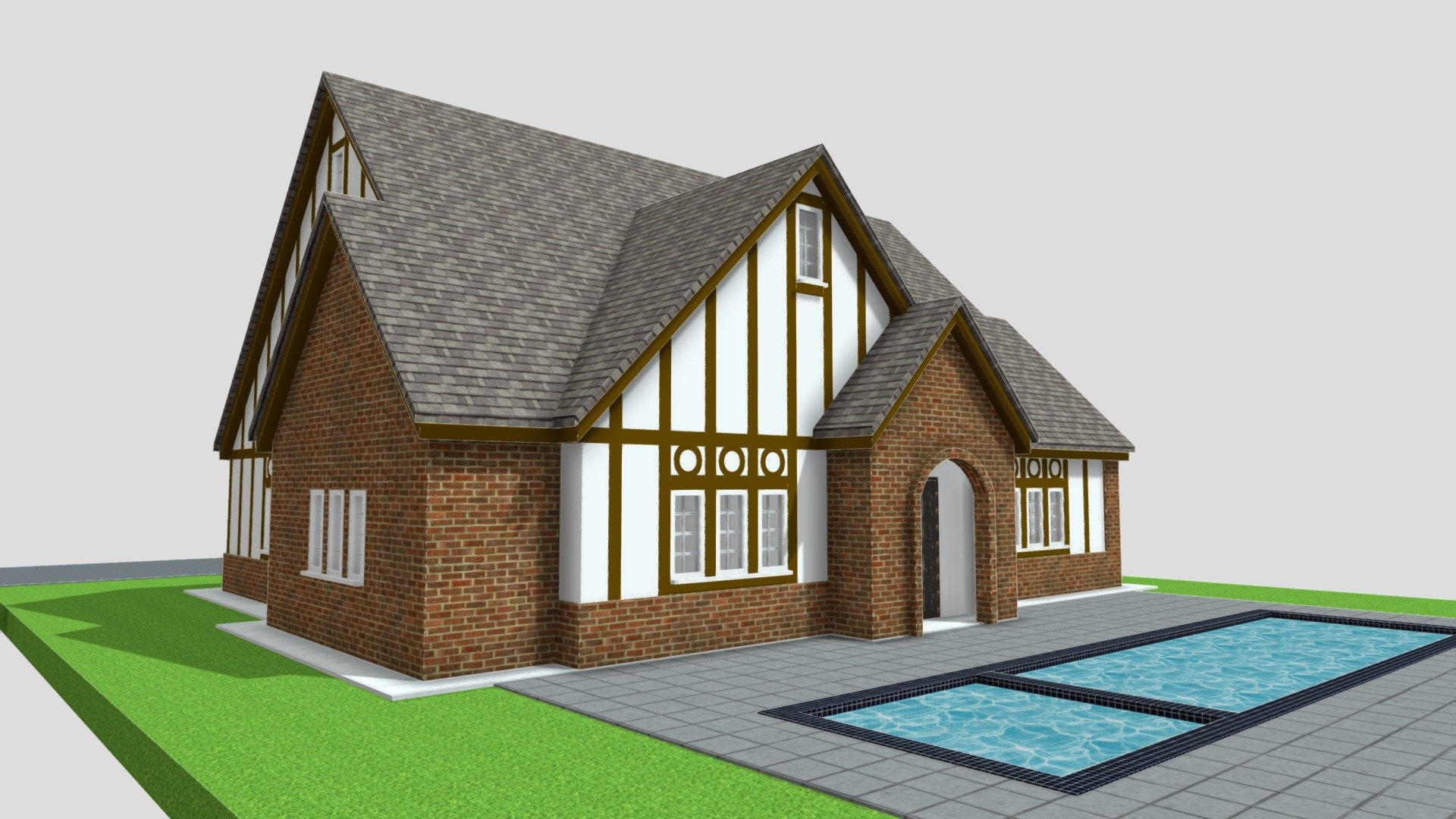 tudor house - 3D model by nas.rma [dd07cf6] - Sketchfab